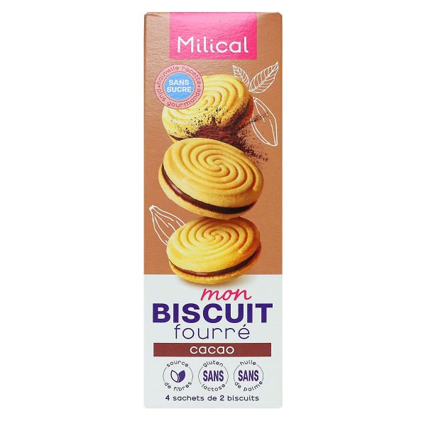 Mon Biscuit fourré saveur cacao 4 x 2 biscuits