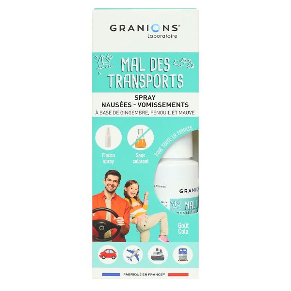 Kids spray mal des transports nausées vomissements 20ml